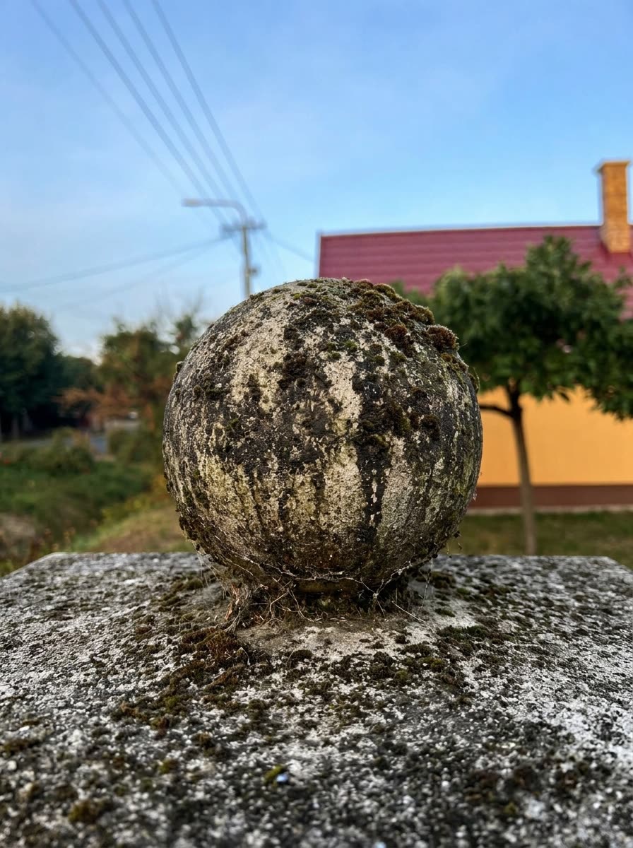 Kőgömb tisztítás előtt és után